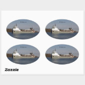 ミチピコテンのシール 楕円形シール (シート)