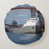 ミチピコテン円枕 ラウンドクッション (裏面)