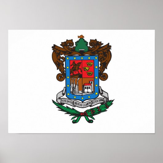 ミチョアカン国旗 ポスター (正面)