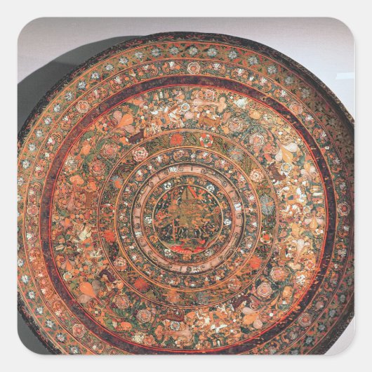 ミチョアカン族のトレイ スクエアシール (正面)