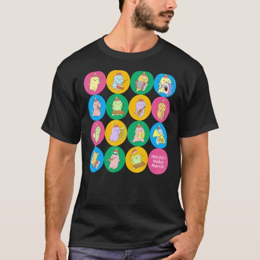 ミチリネコ3月2日 Tシャツ (正面)