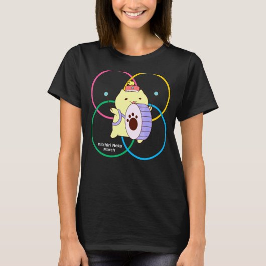 ミチリネコ3月4日 Tシャツ (正面)