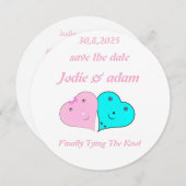 ミッおもしろいト・ミセスハート セーブザデート (正面/裏面)