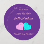 ミッおもしろいト・ミセスハート セーブザデート (正面/裏面)