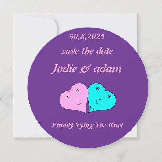 ミッおもしろいト・ミセスハート セーブザデート (正面)