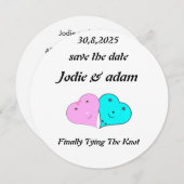 ミッおもしろいト・ミセスハート セーブザデート (正面/裏面)