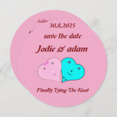 ミッおもしろいト・ミセスハート セーブザデート (正面/裏面)