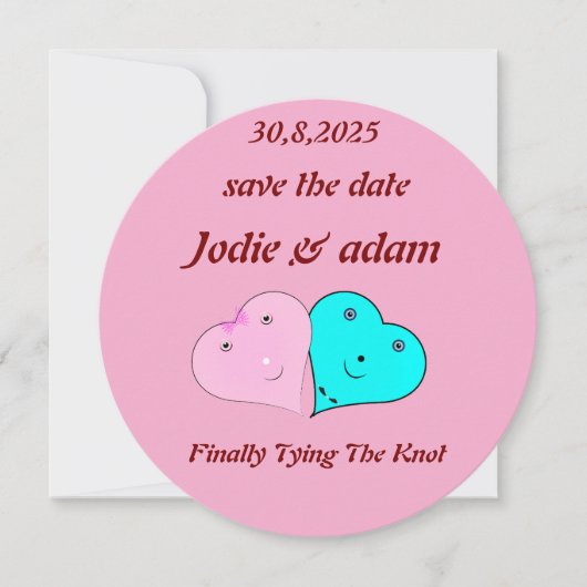 ミッおもしろいト・ミセスハート セーブザデート (正面)