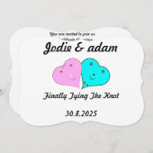 ミッおもしろいト・ミセスハート 招待状 (正面/裏面)