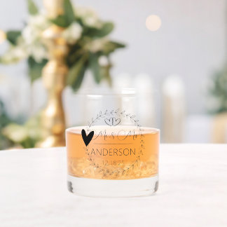 ミッお洒落ト・名前をカスタムする結婚式の引き出物 ウイスキーグラス