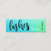 ミッエレガントグラデーションントのラッシュとブローズの手書き スキニー名刺 (正面)