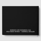 ミッエレガントズの写結婚真 ゲストブック (裏面)