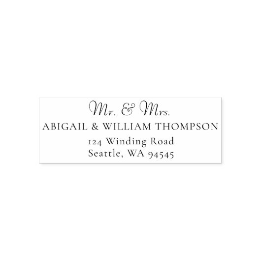 ミッエレガントズクラシック結婚差出人住所 セルフインキングスタンプ (デザイン)
