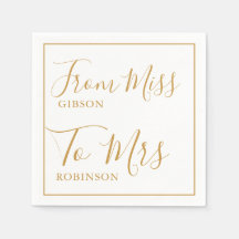 ミッエレガントズ恋しく思ブライダルシャワー金ゴールド