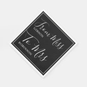 ミッエレガントズ恋しく思・ブライダルシャワー スタンダードランチョンナプキン (角)