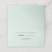 ミッエレガントト |ブラック結婚のテーブル座席表 プレイスカード (外部開封)