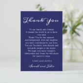 ミッエレガントドナイビー·ブルー結婚ズ·サンキューカード サンキューカード (スタンド正面)