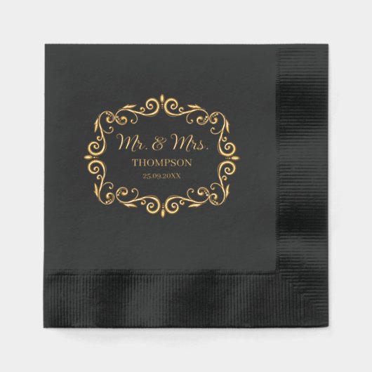 ミッエレガントビクトリアンズとミセス結婚ズ 箔ナプキン (正面)