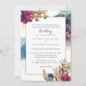 ミッエレガントフォーマルスティックガーデン結婚シナ 招待状 (正面)