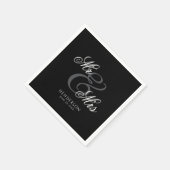 ミッエレガントミニマルズとミセス結婚ズ スタンダードカクテルナプキン (角)