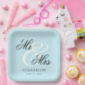 ミッエレガントミニマルズとミセス結婚ズ ペーパープレート (パーティー)