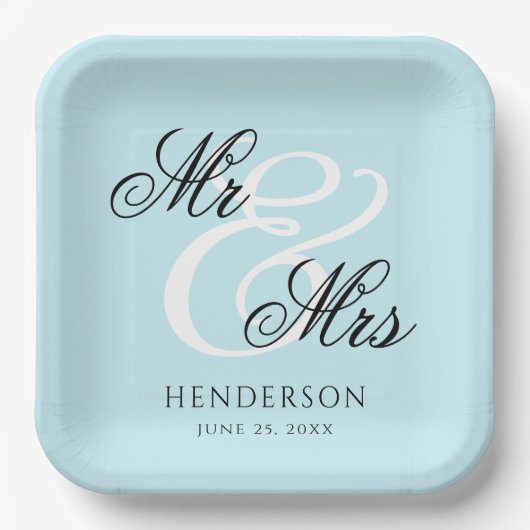 ミッエレガントミニマルズとミセス結婚ズ ペーパープレート (正面)