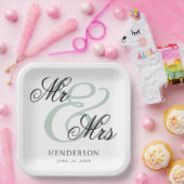 ミッエレガントミニマルズとミセス結婚ズ ペーパープレート (パーティー)