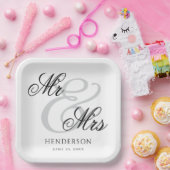 ミッエレガントミニマルズとミセス結婚ズ ペーパープレート (パーティー)