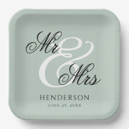 ミッエレガントミニマルズとミセス結婚ズ ペーパープレート
