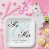 ミッエレガントミニマルズとミセス結婚ズ ペーパープレート (パーティー)