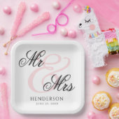 ミッエレガントミニマルズとミセス結婚ズ ペーパープレート (パーティー)