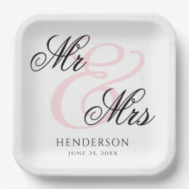 ミッエレガントミニマルズとミセス結婚ズ ペーパープレート