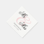 ミッエレガントミニマルトのナ結婚プキン スタンダードカクテルナプキン (角)