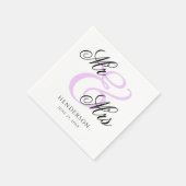 ミッエレガントミニマルトのナ結婚プキン スタンダードカクテルナプキン (角)