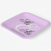 ミッエレガントミニマルトのナ結婚プキン ペーパープレート (傾斜あり)