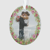 ミッカスタムトの写真初めてのクリスマス-フローラ オーナメント (正面)