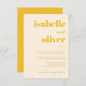 ミッカラフルクスとマモダンッ結婚チ 招待状 (正面/裏面)