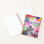 ミッカラフルクスメディアキリンスケッチ ノートブック (内部)