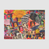 ミッカラフルクメディアアポップ・アートのートコラージュティッシュペーパー 薄葉紙 (正面)