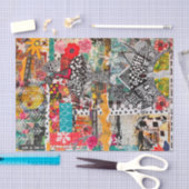 ミッカラフルクメディアアポップ・アートのートコラージュティッシュペーパー 薄葉紙 (クラフト)