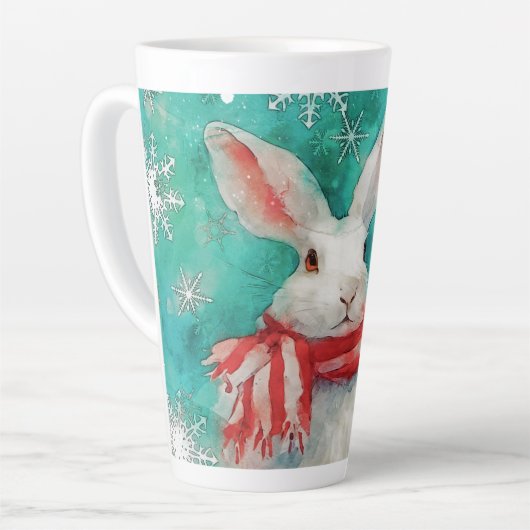 ミッカラフルクメディアプリントホリデーマグカップAP446B1 カフェラテマグ (左アングル)