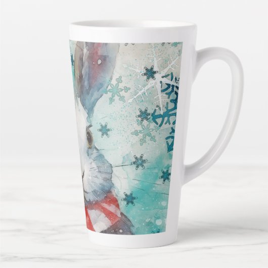 ミッカラフルクメディアプリントホリデーマグカップAP448B1 カフェラテマグ (右)