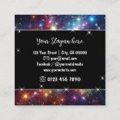 ミッカラフルスティックスカイネブラグリッタースターズ スクエア名刺 (裏面)