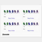 ミッカラフルテンス 長方形シール (シート)