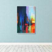 ミッカラフル絵を描ク・アート キャンバスプリント (インサイチュ (ウッドフロア))