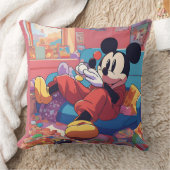 ミッキーがブレーキをかける クッション (ブランケット)