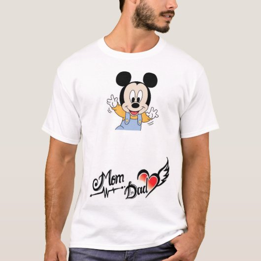 ミッキーと魔法に入る Tシャツ (正面)