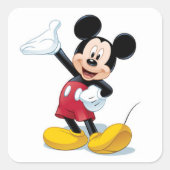 ミッキーのおもしろいシール スクエアシール (正面)