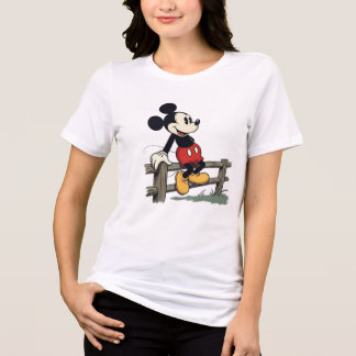 ミッキーの平和的なフェンス座 トライブレンドTシャツ