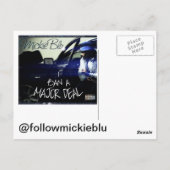 ミッキーブルー ポストカード (裏面)